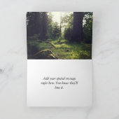 Carte Cascade - Votre message à l'intérieur (Intérieur)