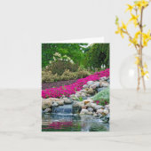 Carte Cascades dans le jardin de roche (Fleur jaune)