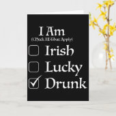 Carte Case à cocher St. Patricks Day (Fleur jaune)