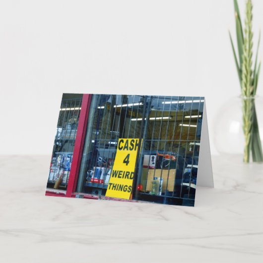 Carte Cash for Weird Things (Devant)