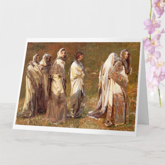 Carte Cashmere, John Sargent 1908 (Orchidée)