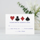 Carte Casino Convient Marine Bleu Blanc Mariage RS (Debout devant)