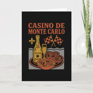 Carte Casino De Monte Carlo Souvenir Monaco Nourriture E