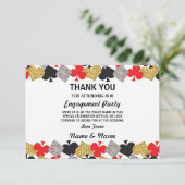 Carte Casino du Fiançailles Merci Mariage Las Vega (Debout devant)