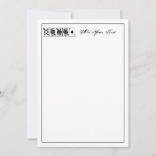 Carte Casino Night Poker Royal Straight Flush Spades