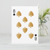 Carte Casino Party PlayCard 8 (Debout devant)