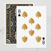 Carte Casino Party PlayCard 8 (Devant / Derrière)