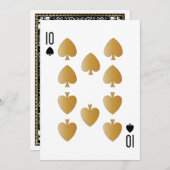 Carte Casino Party Playing Card 10 (Devant / Derrière)