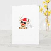 Carte Casj Boys Unisex Adults Reindeer Small Short Sleev (Fleur jaune)