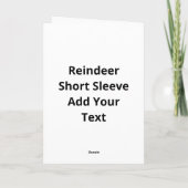 Carte Casj Boys Unisex Adults Reindeer Small Short Sleev (Dos)