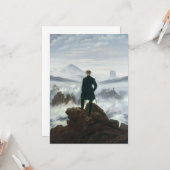 Carte Caspar David Friedrich - Wanderer au-dessus de la  (Devant/Arrière en situation)