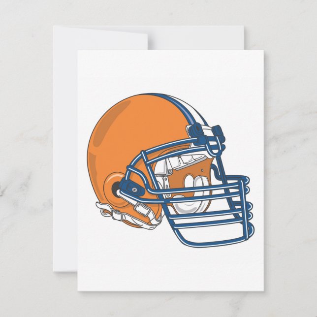 Carte Casque bleu orange (Devant)