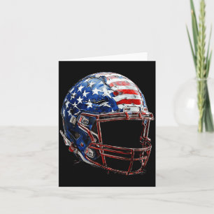 Carte Casque de football américain drapeau États-Unis sp
