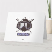 Carte Casque de ski cool (Dos)