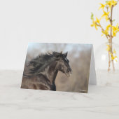 Carte Casque noir andalou Flow Mane (Fleur jaune)