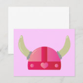 Carte Casque Viking Love (Devant / Derrière)