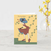 Carte Casquette bleue (Fleur jaune)