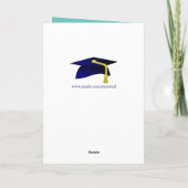 Carte Casquette bleue - Fêtes en français (Dos)