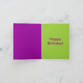 Carte Casquette d'anniversaire de Sock Monkey (Intérieur)