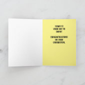 Carte Casquette de la fin d'études secondaires sur Sun (Intérieur)