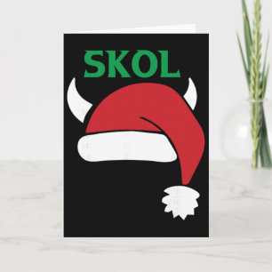 Carte Casquette de Père Noël Viking Pyjama de Noël Cool
