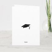 Carte Casquette de remise des diplômes moderne violet ta (Dos)