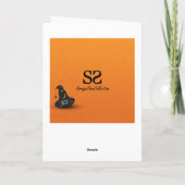 Carte Casquette de sorcière de Halloween avec l'araignée (Dos)