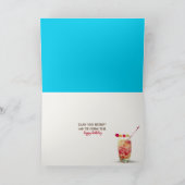 Carte casquette et tongs par anniversaire de piscine (Intérieur)