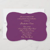 Carte Casquette Floral Purple and Gold 2025 (Dos)