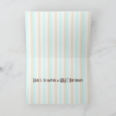 Carte Casquette fou Joyeux Anniversaire Sock Monkey Card (Intérieur)