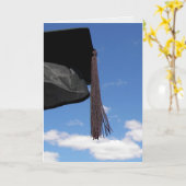 Carte Casquette noire dans le ciel (Fleur jaune)