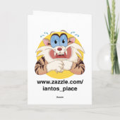 Carte Casquette Panda (anniversaire) (Dos)