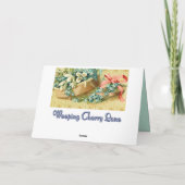 Carte Casquette vintage Fleurs de Pâques (Dos)