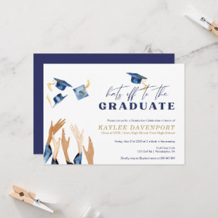 Carte Casquettes de diplômés hors casquettes de l'aquare