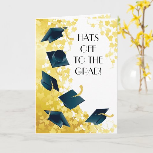 Carte Casquettes de l'arrière ! (Fleur jaune)