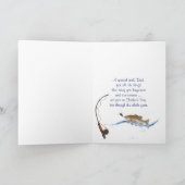 Carte Casquettes de pêche pour Fête des pères (Intérieur)