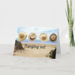 CARTE CASQUETTES DE PLAGE EN LIGNE À L'ANNIVERSAIRE DE P