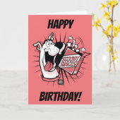 Carte Casse-croûte tramés de Scooby-Doo Scooby (Fleur jaune)