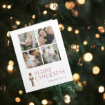 Carte Casse-Noisette moderne Joyeux Noël 4 Photo de fami<br><div class="desc">Célébrez la saison des fêtes avec la Modern Nutcracker Joyeux Noël 4 Photo Typographie Card! Cette carte étonnante présente un magnifique casse-noix aquarelle sur fond de typographie festive dans une riche teinte bordeaux. Personnalisez vos 4 photos de famille et votre nom de famille pour rendre votre carte vraiment unique. Lors...</div>