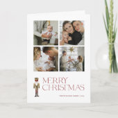 Carte Casse-Noisette moderne Joyeux Noël 4 Photo de fami (Devant)