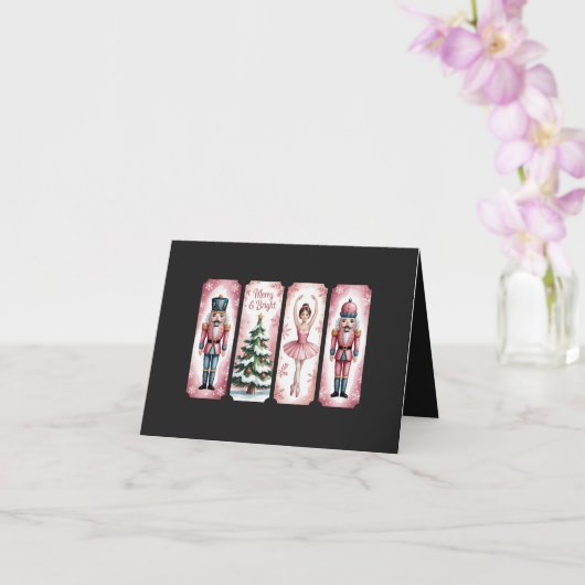 Carte Casse-noisette Noël Fête Cadeau Festif (Orchidée)