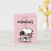 Carte Casse-noisette | Snoopy livre des valentins (Fleur jaune)