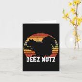Carte Casse-Noix Deez Nutz Écureuil Gopher Tamia Dees (Fleur jaune)