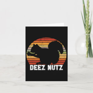 Carte Casse-Noix Deez Nutz Écureuil Gopher Tamia Dees