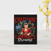 Carte Casse-noix Donald Trump Le 47e président drôle H (Fleur jaune)