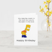 Carte Casse-pieds, Joyeux Anniversaire (Fleur jaune)