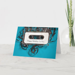 Carte cassette d'anniversaire