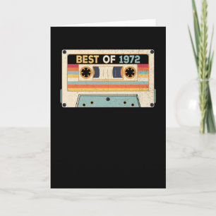 Carte Cassette d'anniversaire Best Of 1972