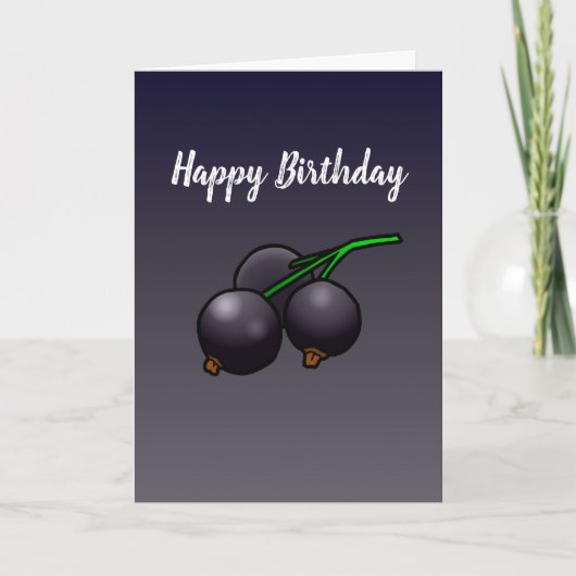 Carte Cassis Anniversaire (Devant)