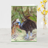 CARTE CASSOWARY (Fleur jaune)